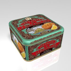 La Mére Poulard Pasta frolla francese al limone 250g in scatola da collezionare