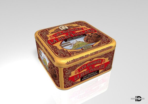 La Mére Poulard Biscotti al cioccolato 200g in scatola da collezionare